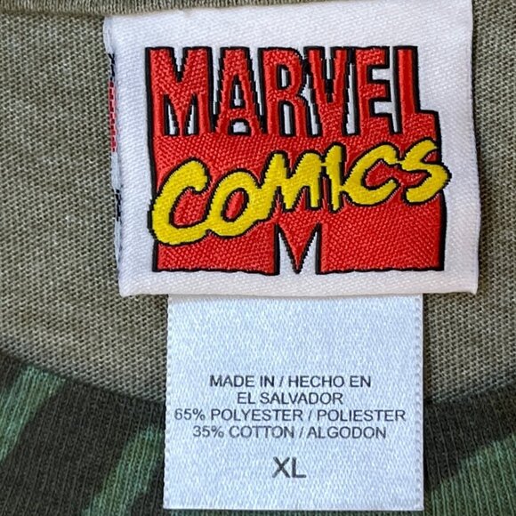 Marvel Comics Hulk Graphic Tee Green Athletic Fit Unisex Size XL - Picture 6 of 8